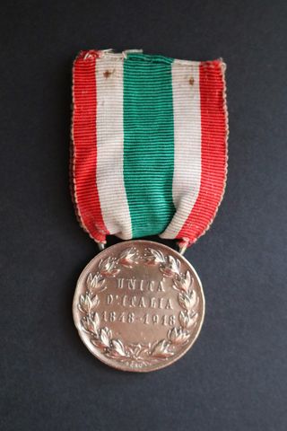 Medalla Italiana Unidad de Italia 1848-1918