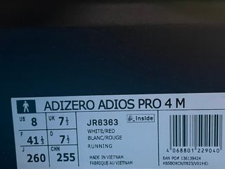 Adidas Adizero Adios Pro 4 Talla 41