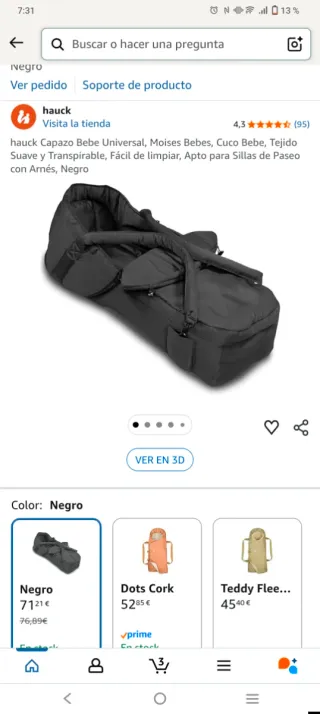 Capazo universal para silla de paseo