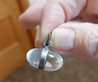 Colgante Plata y Cuarzo transparente