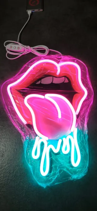 Lampada Neon LED "Rolling Stones"
