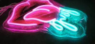Lampada Neon LED "Rolling Stones"