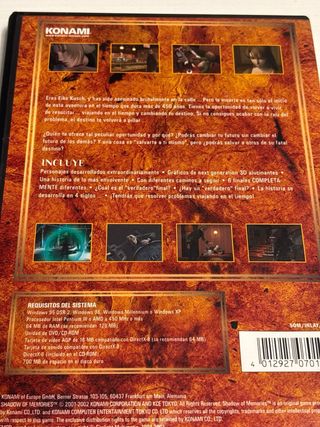 Shadow of Memories PC CD-ROM Konami