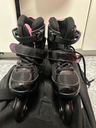 Patines en línea + Casco + Protecciones