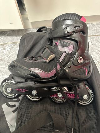 Patines en línea + Casco + Protecciones