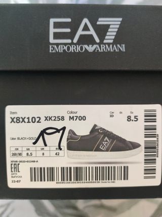 Zapatillas EA7 Emporio Armani Talla 42