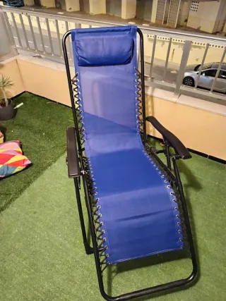 2 sillas reclinables exterior