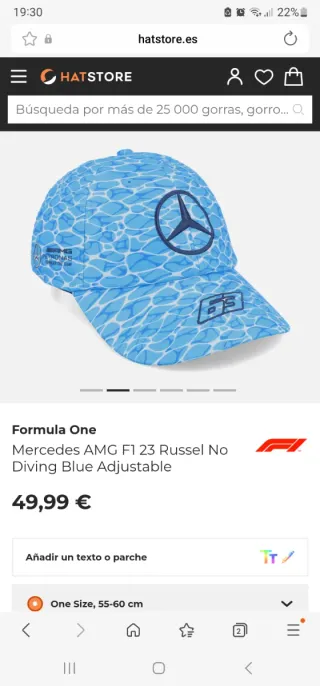 Gorra Mercedes Petronas Azul