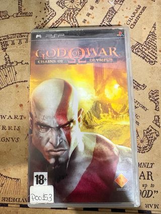 Sony PSP 3004 von cargador y juego god of war