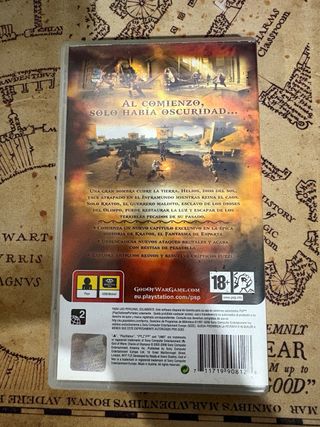 Sony PSP 3004 von cargador y juego god of war