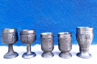 Copa / cáliz vintage de estaño (W. Germany)