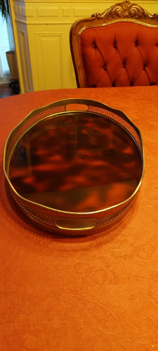 Bandeja Carey Metal Dorada