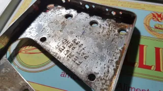 Ponte Fender Telecaster bridge vintage guitar