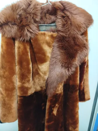 Abrigo antiguo Piel mujer chaqueta vintage