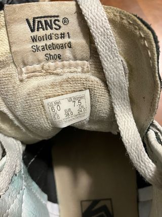 Botas Vans cuadros mujer