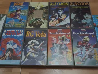 Películas Anime VHS (Nicky, RG Veda, etc.)
