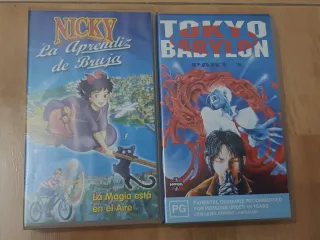 Películas Anime VHS (Nicky, RG Veda, etc.)