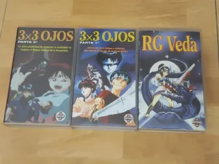 Películas Anime VHS (Nicky, RG Veda, etc.)