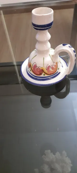 Candelabro Cerámica Andaluza Antiguo