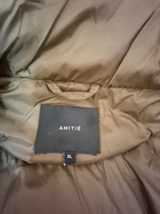 Abrigo acolchado verde talla XL