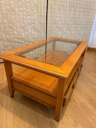 Mesa de centro salón madera