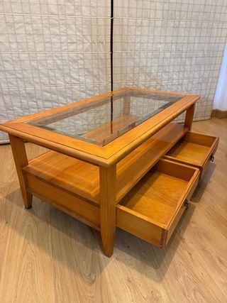 Mesa de centro salón madera