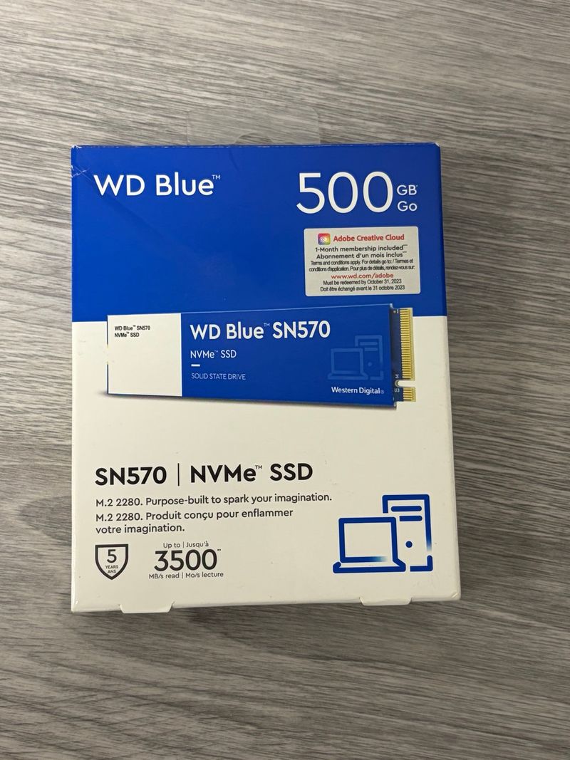 WD Blue SN570 500GB NVMe SSD