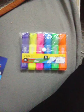 Rotuladores fluorescentes Zebra 6 uds