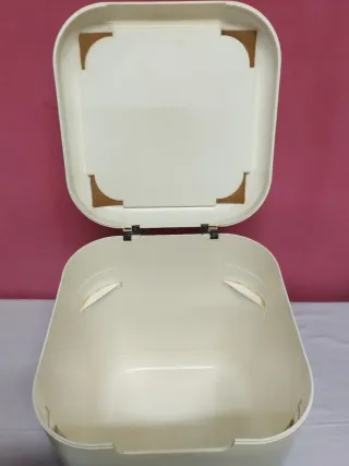 Sgabello contenitore da bagno Giò Style anni '80