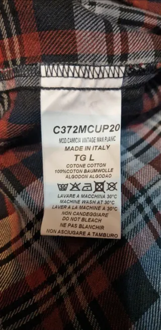 Camicia a quadri uomo Imperial Taglia L