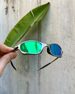 Oakley Juliet Gafas de Sol Verdes y Plateadas