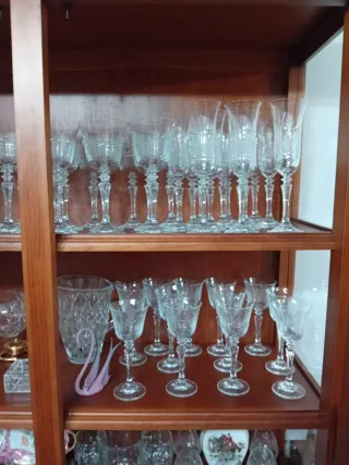 Copas de cristal de Bohemia