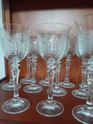 Copas de cristal de Bohemia