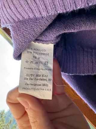 Pullover Lilla SusyMix Taglia Unica