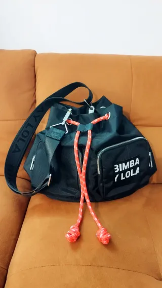 Bolso Bimba y Lola Negro y Rojo