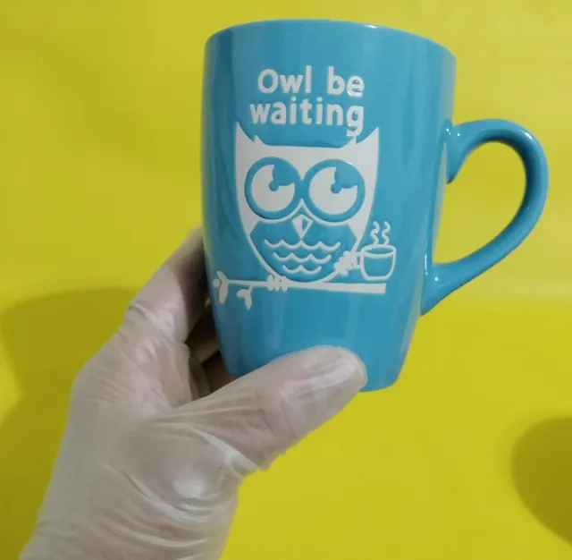 Tazas de porcelana con búhos (2 unidades)