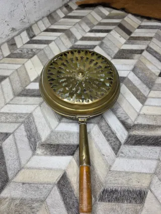 Brasero rústico metal y madera