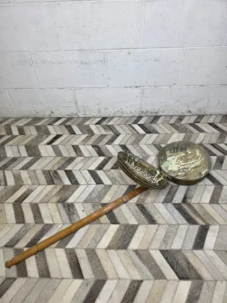 Brasero rústico metal y madera