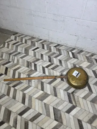 Brasero rústico metal y madera