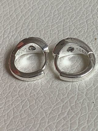 Pendientes de plata con circonita