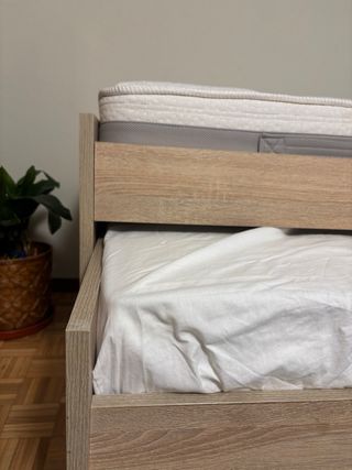 Cama nido 90x190 con cajones y colchones