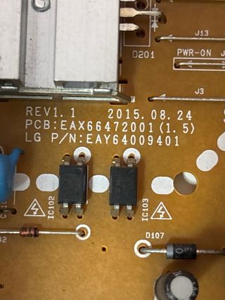 Placa de alimentación LG EAX66472001