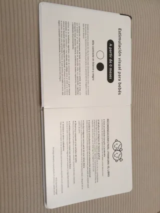 Estimulación visual alto contraste en blanco y ...