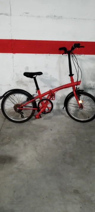 Bicicletta Pieghevole Rossa