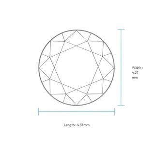 Diamante GIA 0.30 ct Redondo SI1 Natural