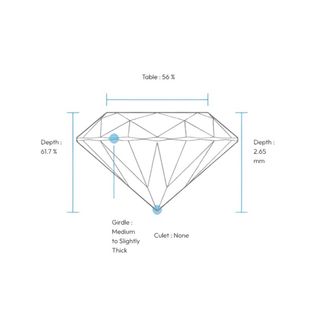 Diamante GIA 0.30 ct Redondo SI1 Natural