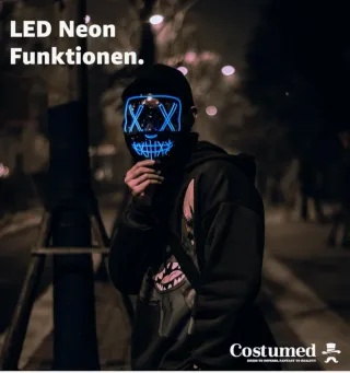 Máscara inspirada de la película The Purge LED