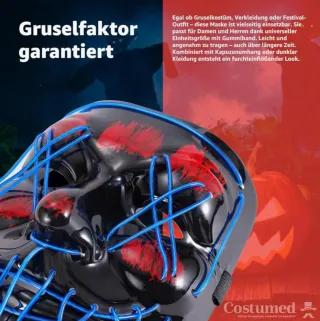 Máscara inspirada de la película The Purge LED