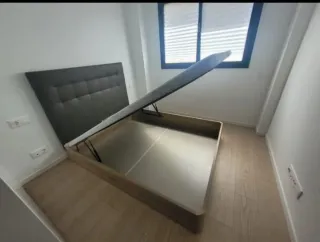 Canape abatible madera y tela