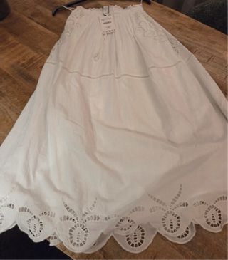 Conjunto ZARA bordado blanco Talla L NUEVO